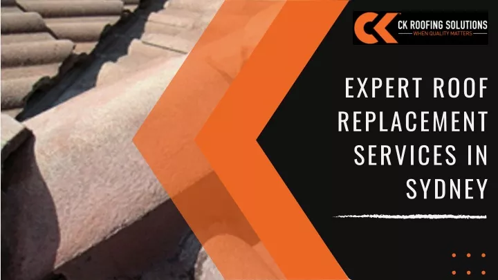 expert roof replacement services in sydney