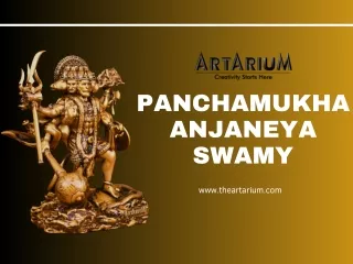 Standing Panchmukhi Lord Hanuman Car Dashboard Idol – theartarium