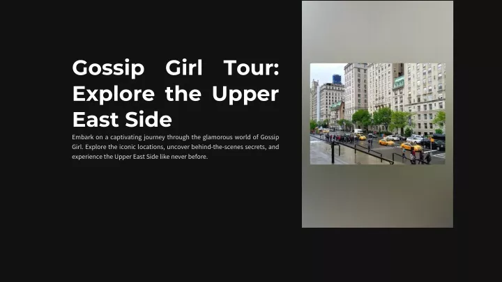 gossip girl tour explore the upper east side