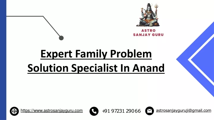 expert family problem solution specialist in anand