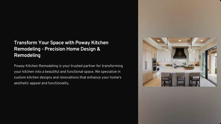 transform your space with poway kitchen