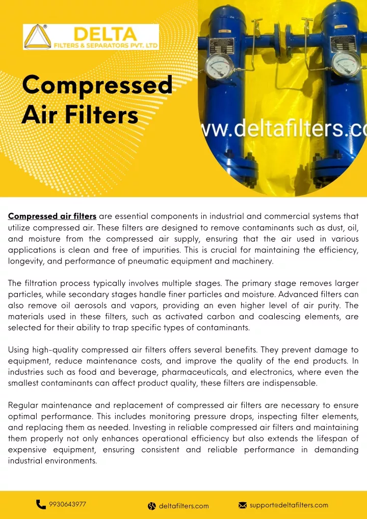 compressed air filters