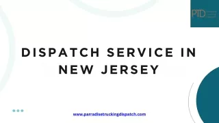 Get Comprehensive Dispatch Service in New Jersey for Every Industry