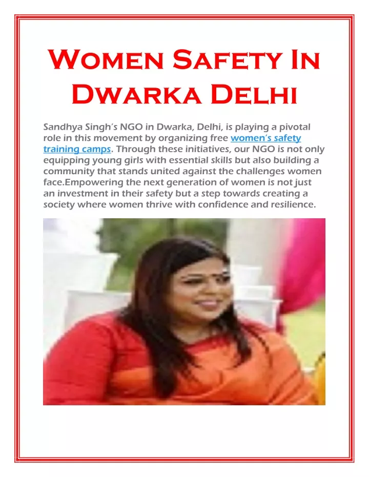 women safety in dwarka delhi