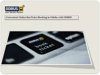 Convenient Online Bus Ticket Booking in Odisha with ODBUS