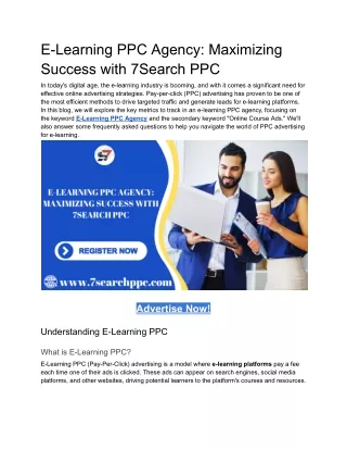 e learning ppc agency maximizing success with