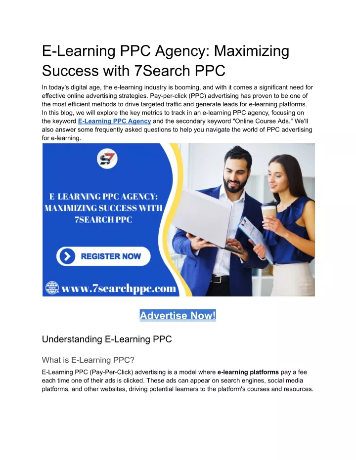 e learning ppc agency maximizing success with