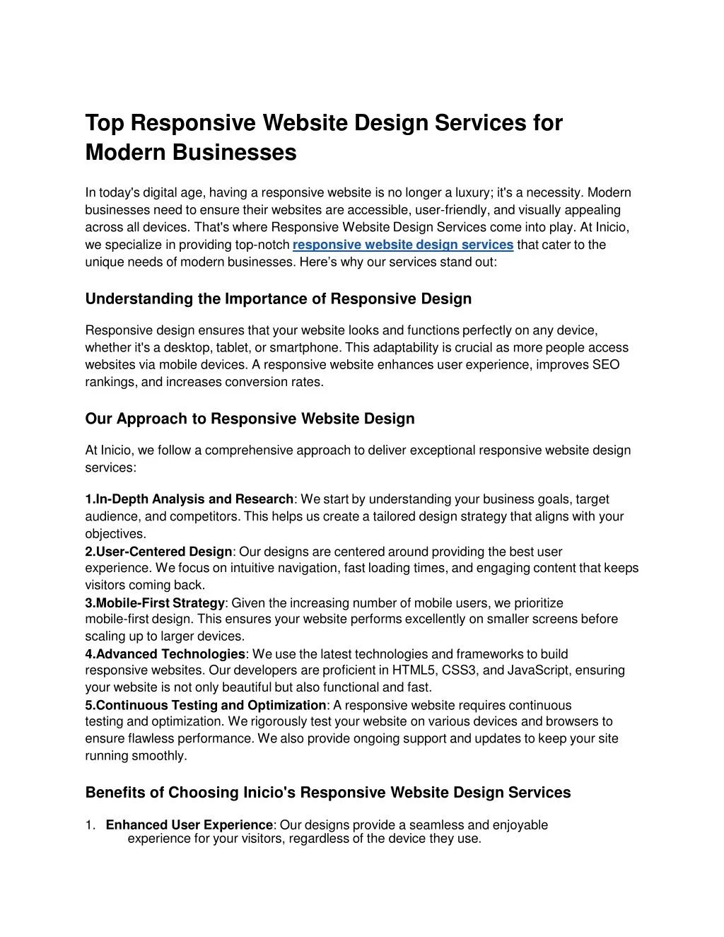 PPT - Top Responsive Website Design Services for Modern Businesses ...
