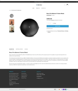 Black Bosu Ball