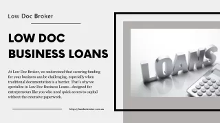 Unlock Your Business Potential With Low Doc Business Loans From Low Doc Broker
