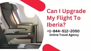 Can I Upgrade My Flight To Iberia