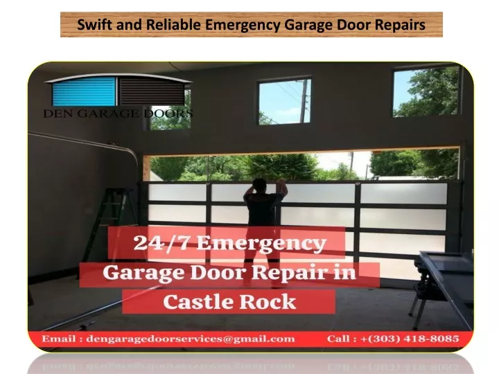 swift and reliable emergency garage door repairs