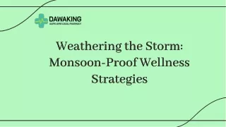 What precautionary measures to take in Monsoons to stay healthy