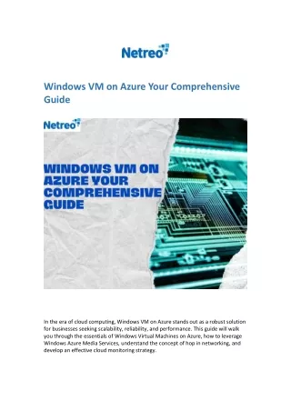 Windows VM on Azure Your Comprehensive Guide