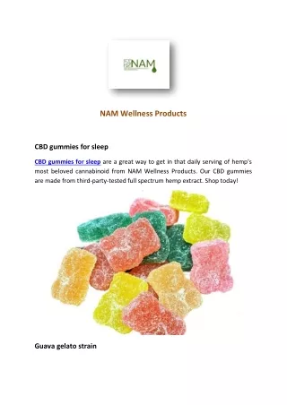 NAM Wellness Products