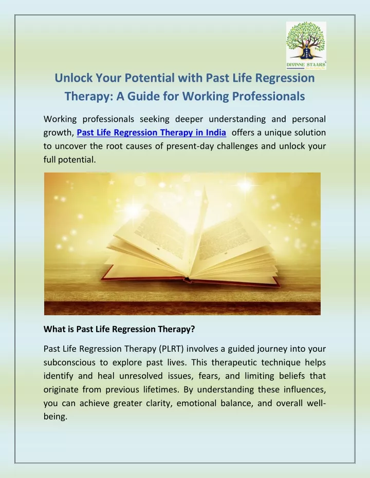 unlock your potential with past life regression