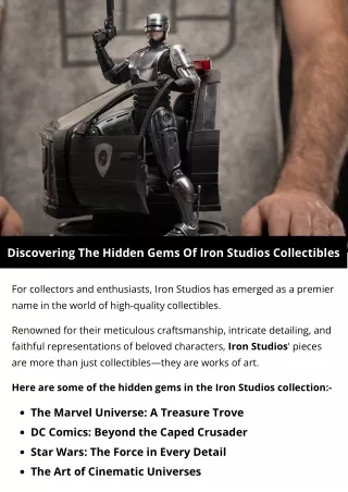 discovering the hidden gems of iron studios