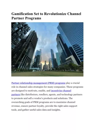 gamification set to revolutionize channel partner