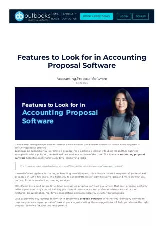 Top Features to Look for in Accounting Proposal Software