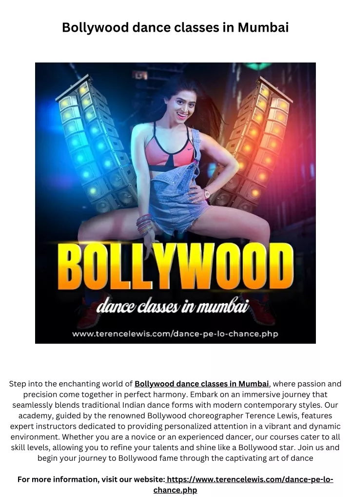 bollywood dance classes in mumbai