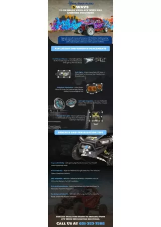 5 Ways to Upgrade Your ATV with SXS Lighting Solutions