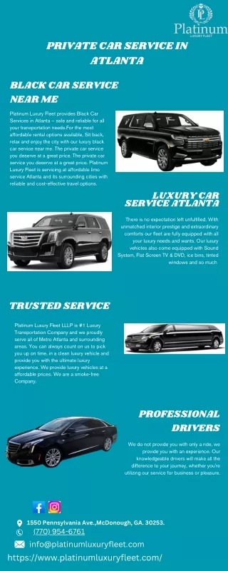 Private Car Service in Atlanta