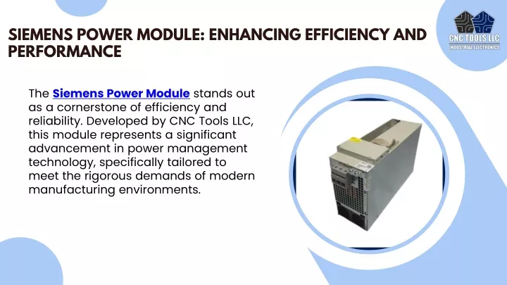 siemens power module enhancing efficiency