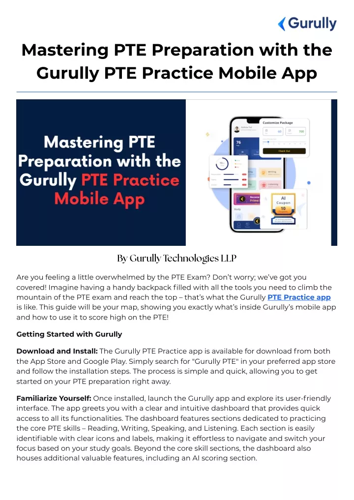 mastering pte preparation with the gurully