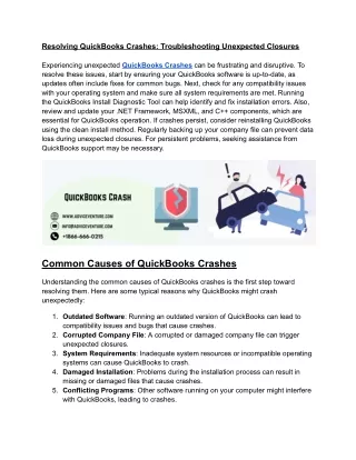 Resolving QuickBooks Crashes_ Troubleshooting Unexpected Closures (1)