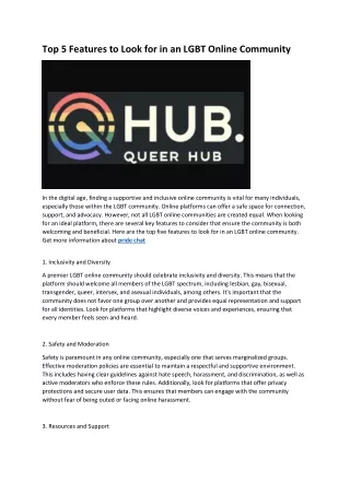 1 queer hub