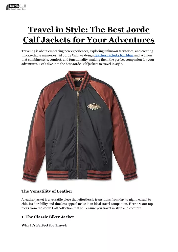 travel in style the best jorde calf jackets