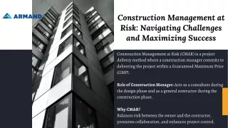 Construction Management at Risk Navigating Challenges and Maximizing Success