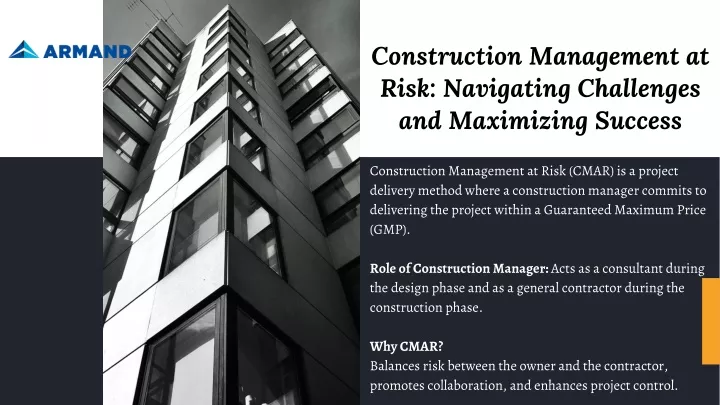 construction management at risk navigating