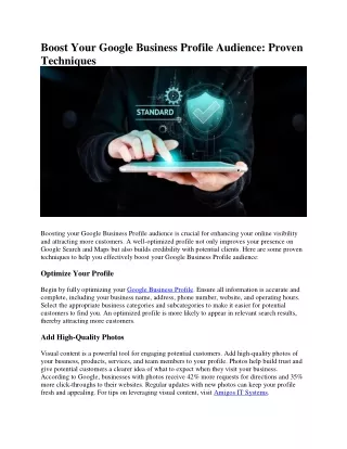 Boost Your Google Business Profile Audience