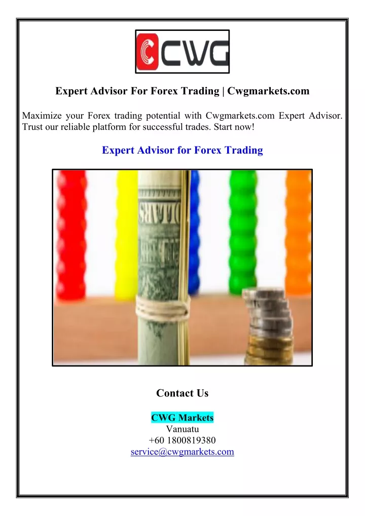 expert advisor for forex trading cwgmarkets com