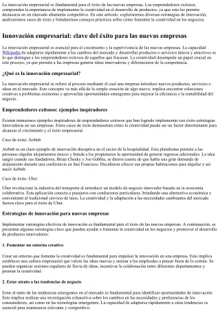 Nuevas empresas: cómo implementar la creatividad en el desarrollo de productos