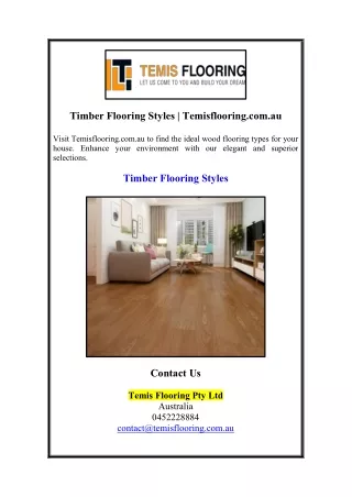 Timber Flooring Styles | Temisflooring.com.au