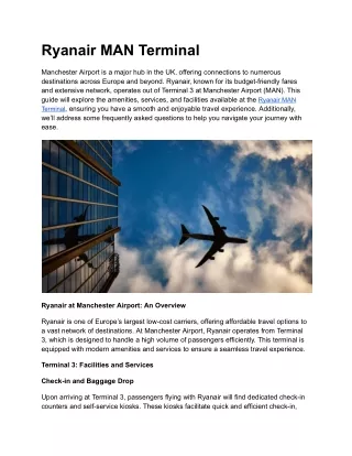 Ryanair MAN Terminal