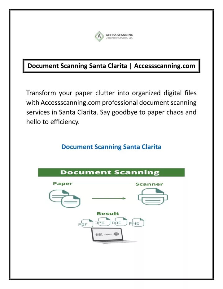 document scanning santa clarita accessscanning com