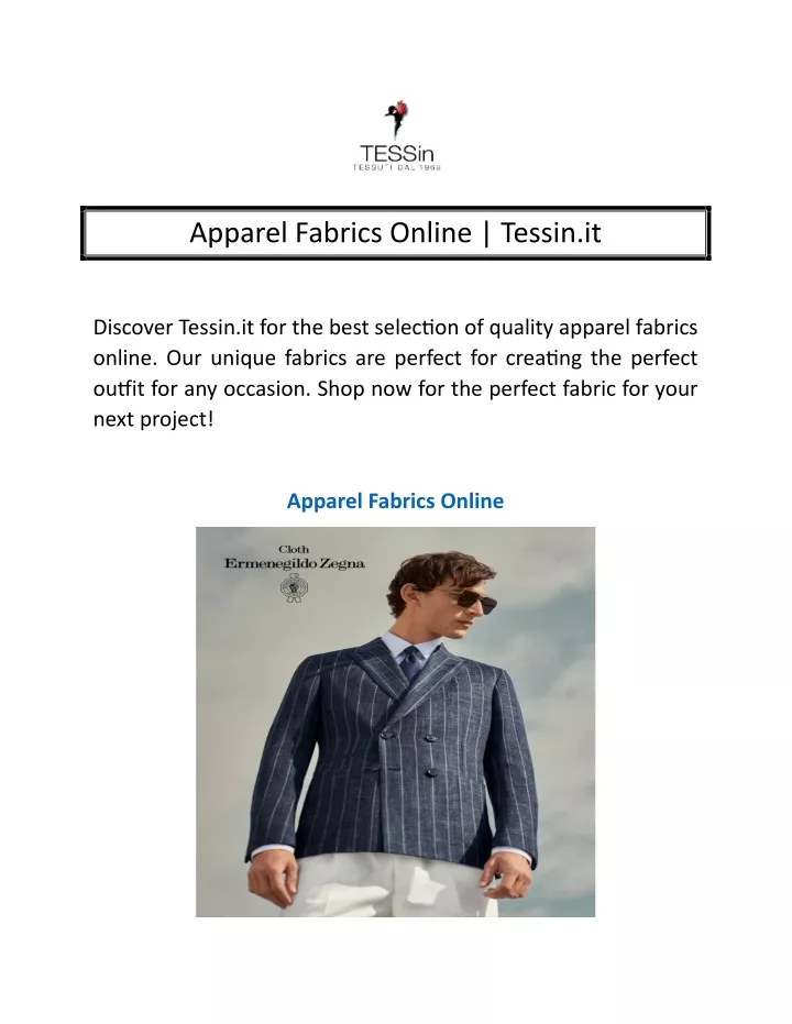 apparel fabrics online tessin it