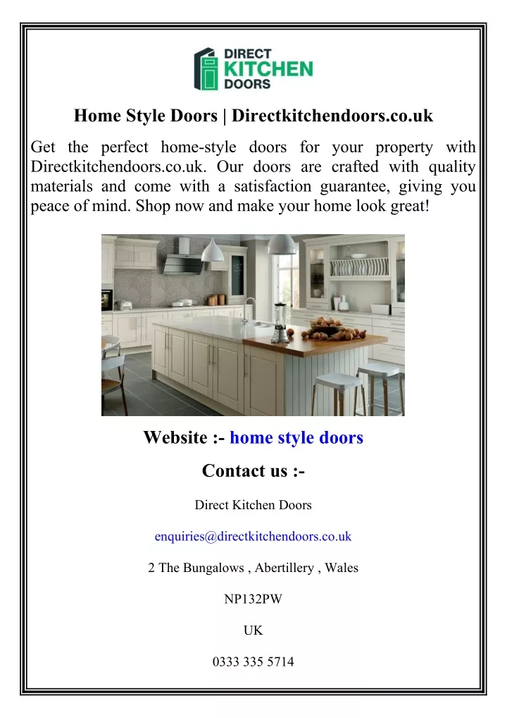 home style doors directkitchendoors co uk