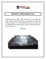 Slip Sheet | Plasticssheets.com - slide 1