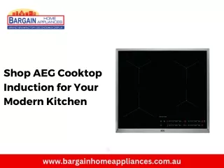 Shop AEG Cooktop Induction for Your Modern Kitchen