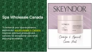 Spa Wholesale Canada