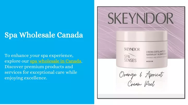 spa wholesale canada