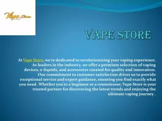Vape Store