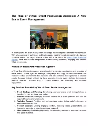 The Rise of Virtual Event Production Agencies_ A New Era in Event Management