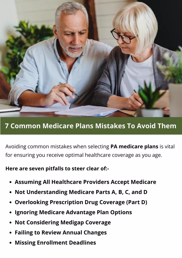 7 common medicare plans mistakes to avoid them