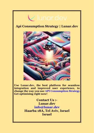Api Consumption Strategy  Lunar dev