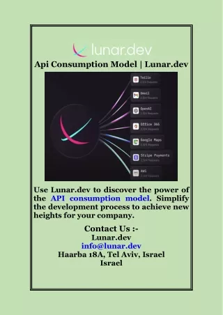 Api Consumption Model  Lunar dev